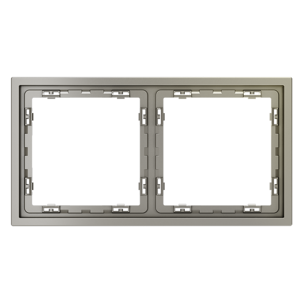 Рамка пластиковая VOLTUM S70 на 2 поста, (шелк) VLS100204 