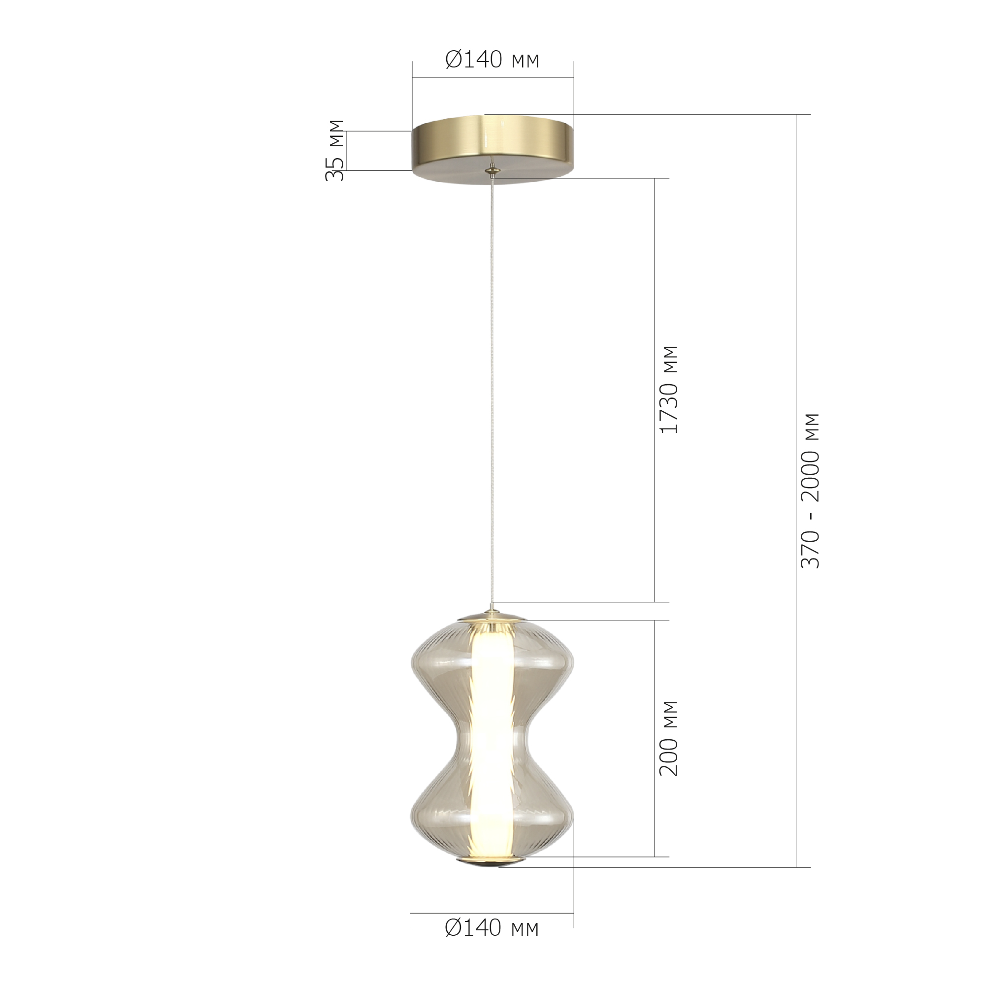 Картинка SL6136.203.01 Светильник подвесной ST-Luce SPINE
