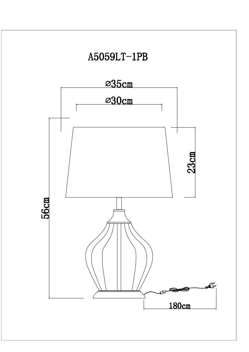 Дополнительная картинка Настольная лампа Arte Lamp Baymont A5059LT-1PB