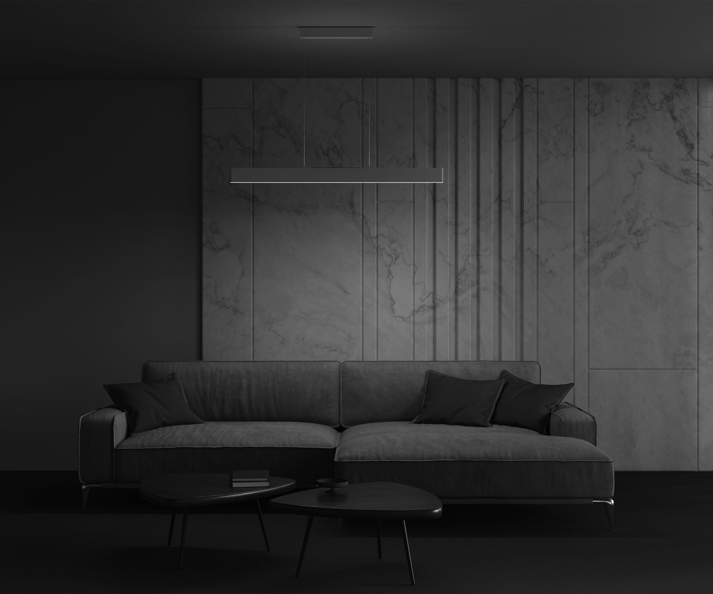 Картинка Подвесной светодиодный светильник Maytoni Step P010PL-L30W