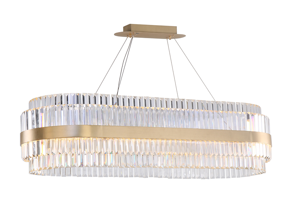 newport 10240 10242/120 oval , люстра, brass clear crystal l120*45*h30 cm g4 44*5w, доставка по Казахстану 