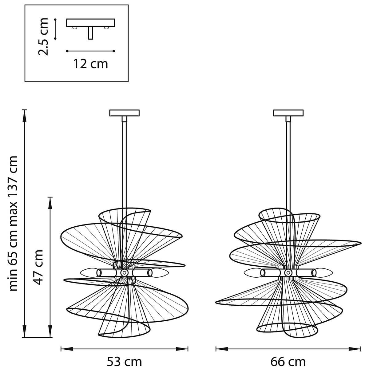Дополнительная картинка Подвесной светильник Lightstar Zeta 728163