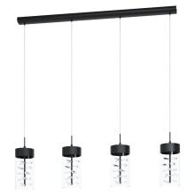 люстры 39737 светод. подвес cabezola димм., 4х6,6w(led), l1050, b120, h1100, 2880lm, сталь, никель черный, доставка по Казахстану 