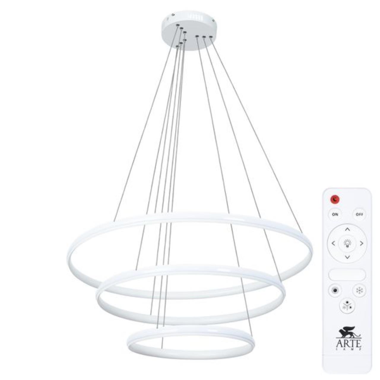 Картинка Подвесной светильник Arte Lamp MERIDIANA A2198SP-3WH