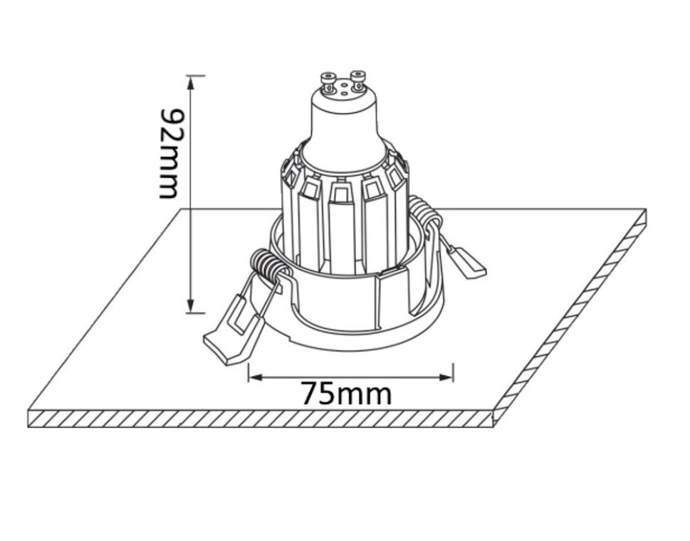 Дополнительная картинка Светильник встроенный Crystal Lux CLT 003C1 WH Crystal Lux 1400/161