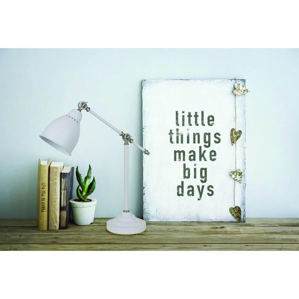 Картинка Настольная лампа Arte Lamp Braccio A2054LT-1WH