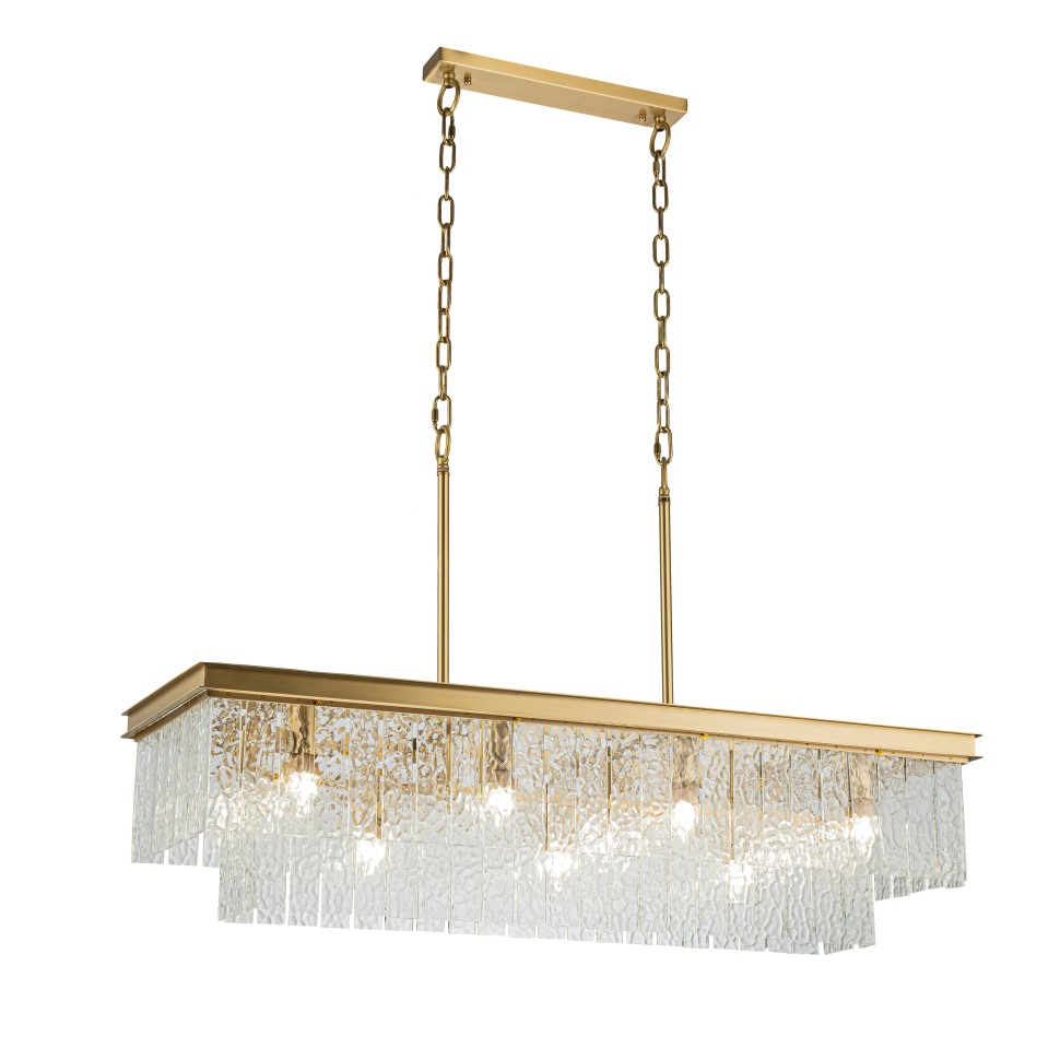 подвесная люстра belfast harland 6308-10c br cl, доставка по Казахстану 