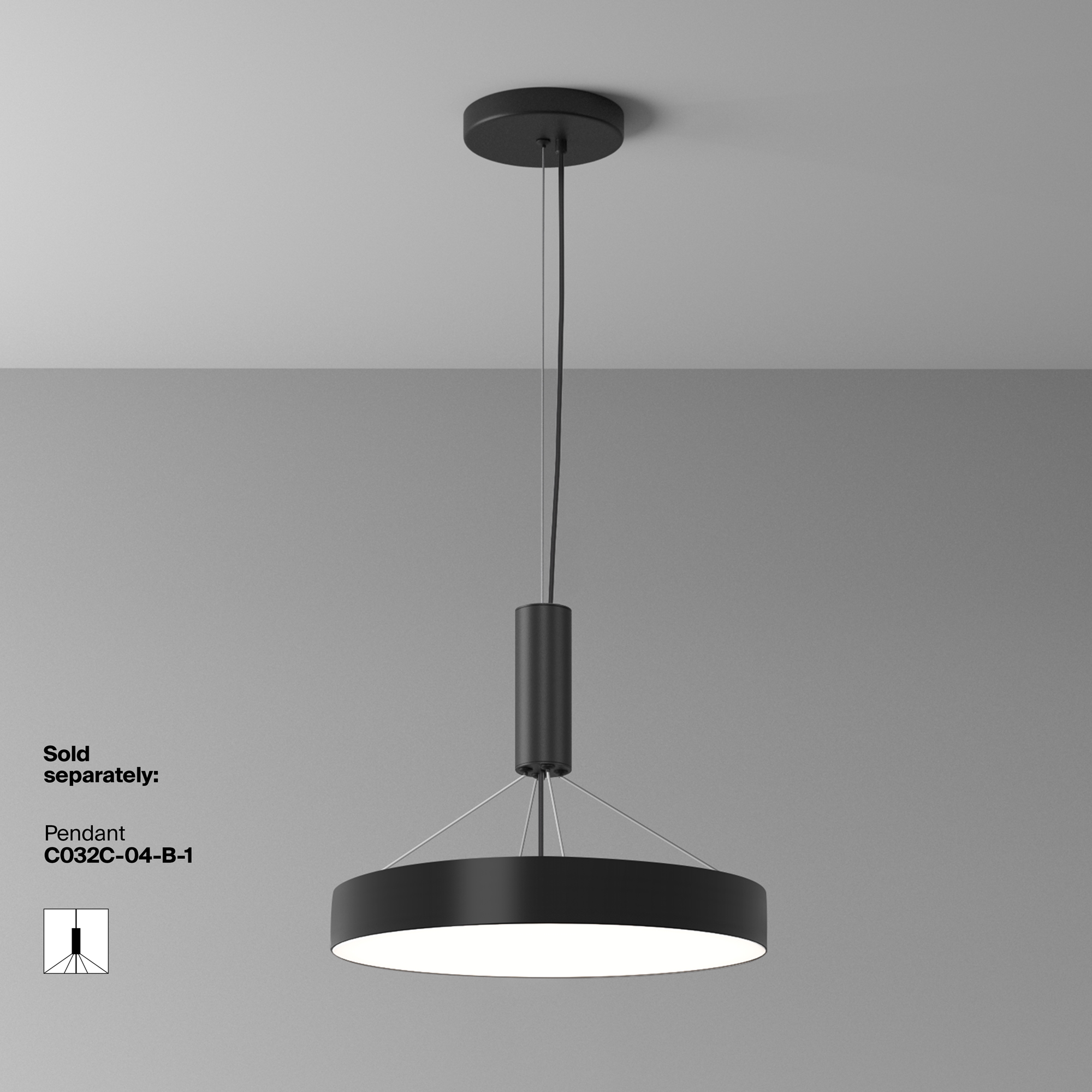 Дополнительная картинка Потолочный светильник Technical C032CL-45W4K-RD-B