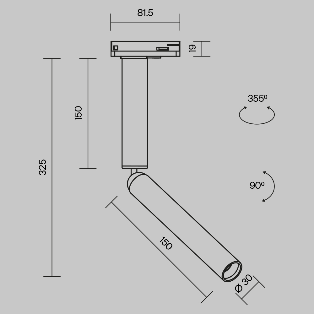 Дополнительная картинка Трековый светильник Technical TR142-1-6W3K-W