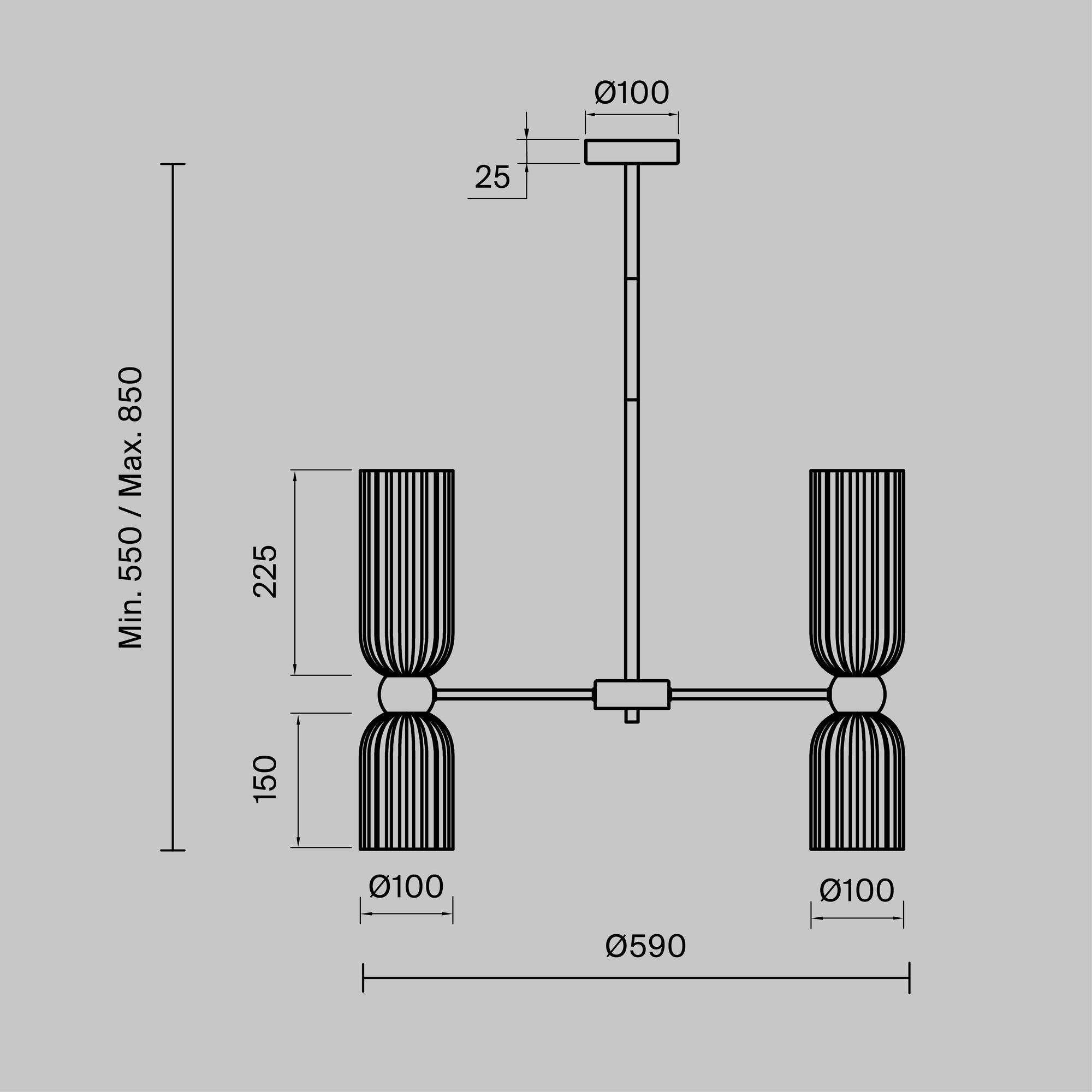 Дополнительная картинка Подвесная люстра Maytoni MOD302PL-10CG