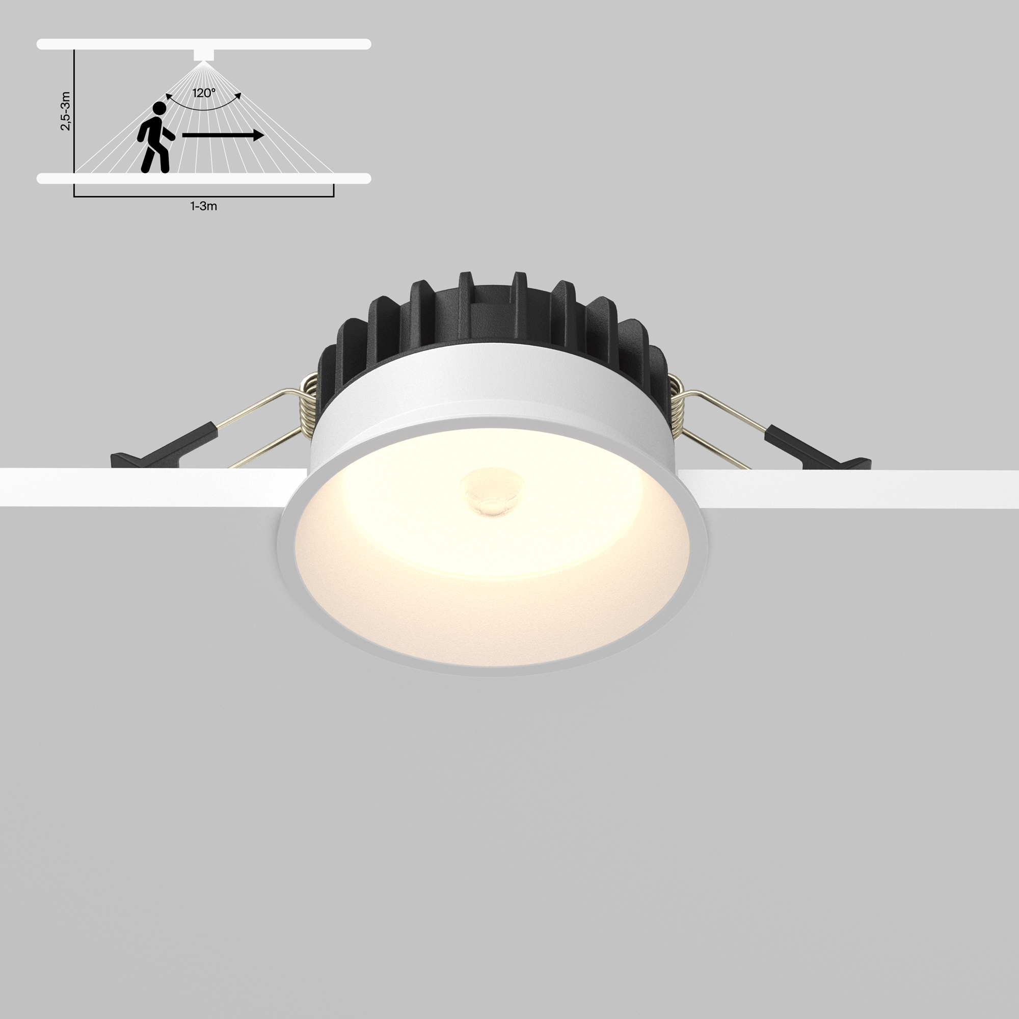 Картинка Встраиваемый светильник Technical DL055-8W3K-SEN-W