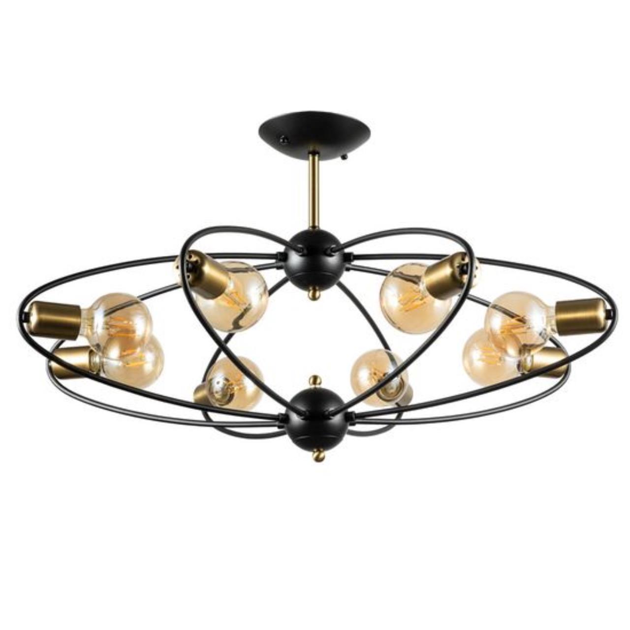 Дополнительная картинка Потолочная люстра Arte Lamp Glasgow A1963PL-8BK
