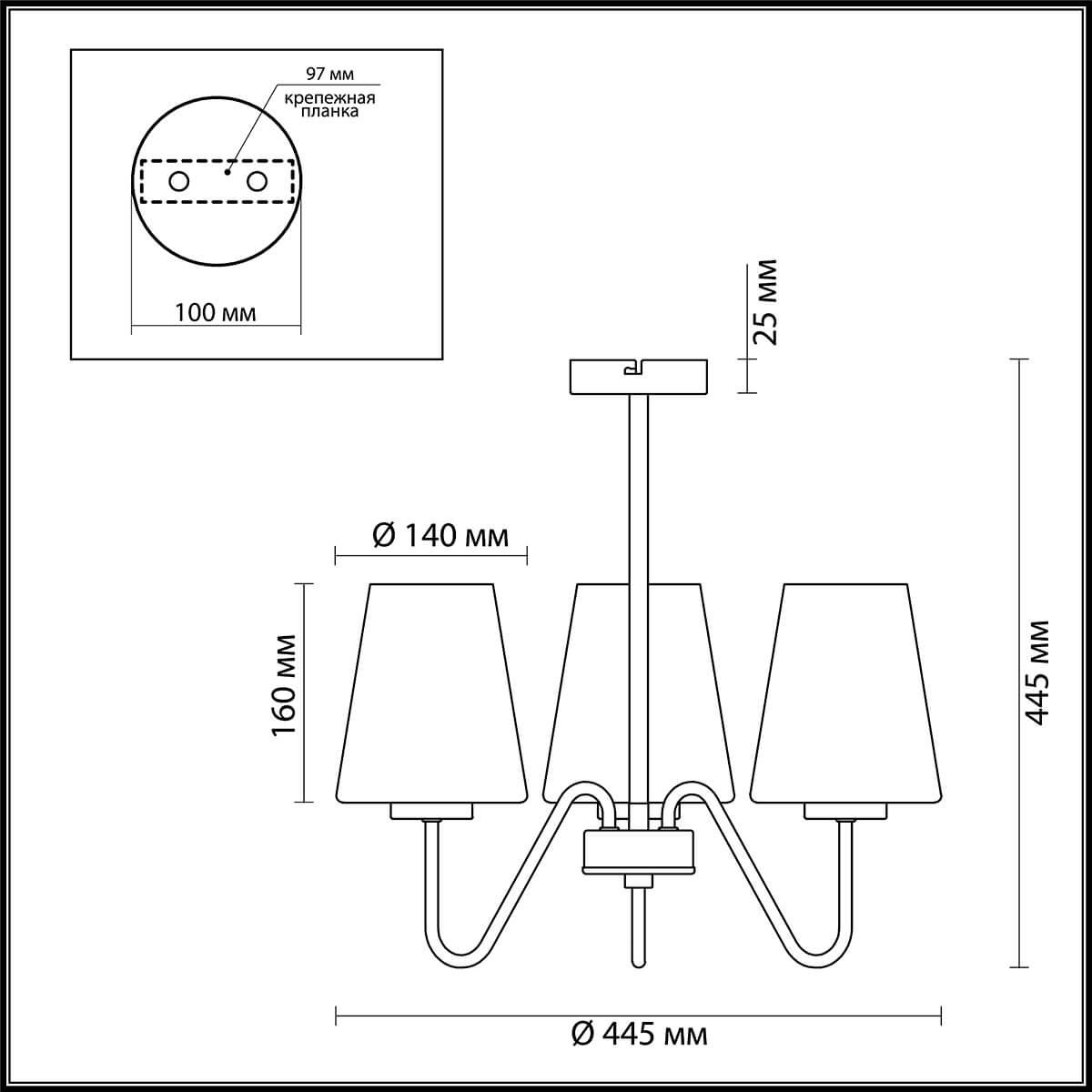 Картинка Подвесная люстра Lumion Olivia 3791/3C