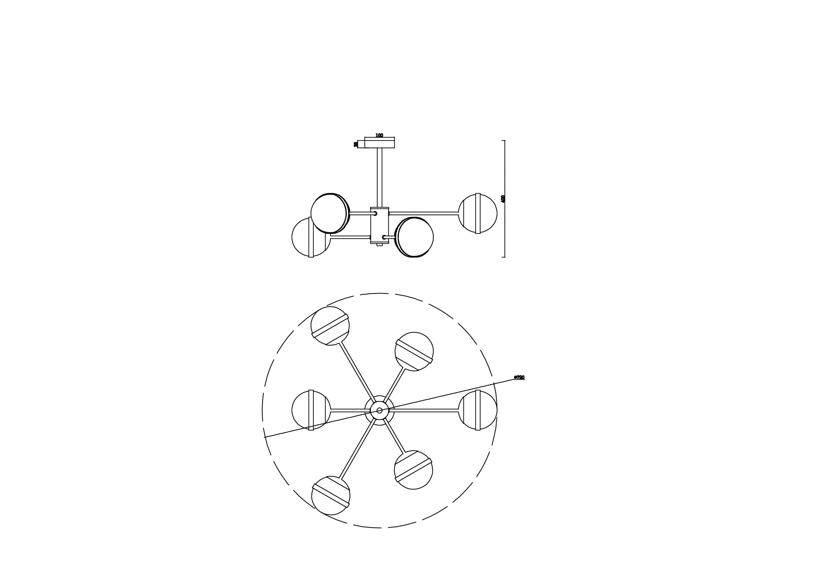 Дополнительная картинка Подвесной светильник Freya FR5204PL-06BS