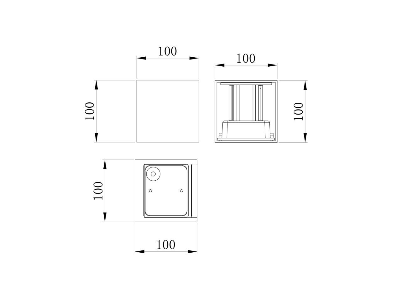 Дополнительная картинка Настенный светильник (бра) Outdoor O572WL-L20B3K