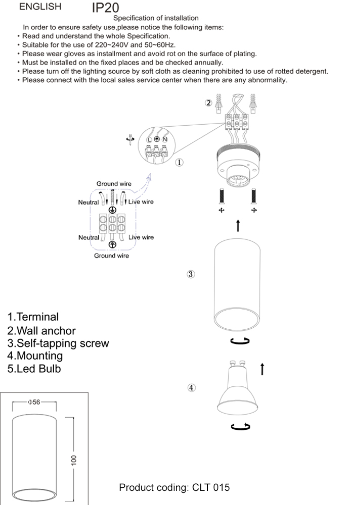 Дополнительная картинка Светильник потолочный Crystal Lux CLT 015C WH Crystal Lux 1400/123
