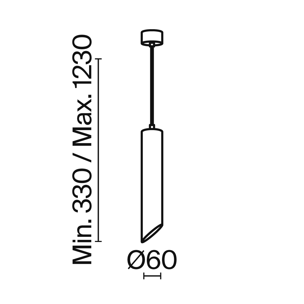 Дополнительная картинка Подвесной светильник Technical P044PL-01-30GU10-W
