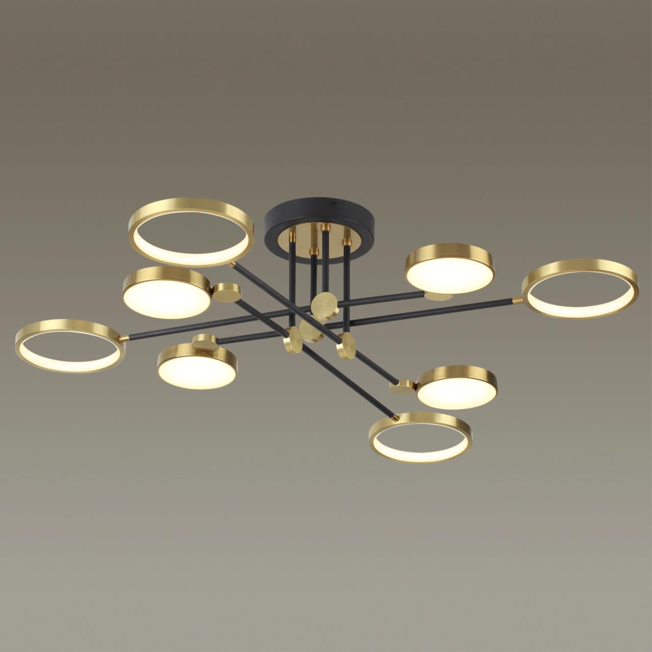 купить Потолочная светодиодная люстра Odeon Light Midcent Denzel 4320/75CL в Алматы, svet.kz, доставка по Казахстану 