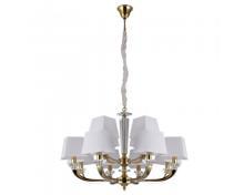 люстры newport 11400 11408+4/c gold , люстра, gold clear crystal shade white d84*h60/150 cm e14 12*60w, доставка по Казахстану 