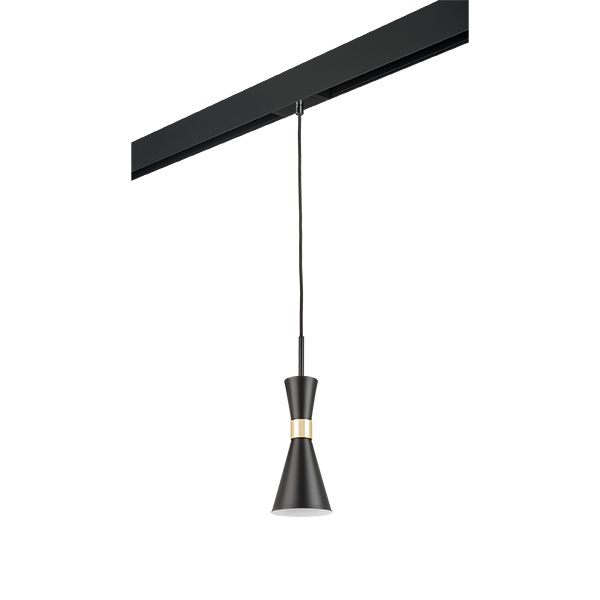 PRO816017 Светильник д - 1-фазн трека DUMO 1х40W E14 ЧЕРНЫЙ МАТОВЫЙ - ЗОЛОТО  816017 - 595007 купить в Алматы svet.kz