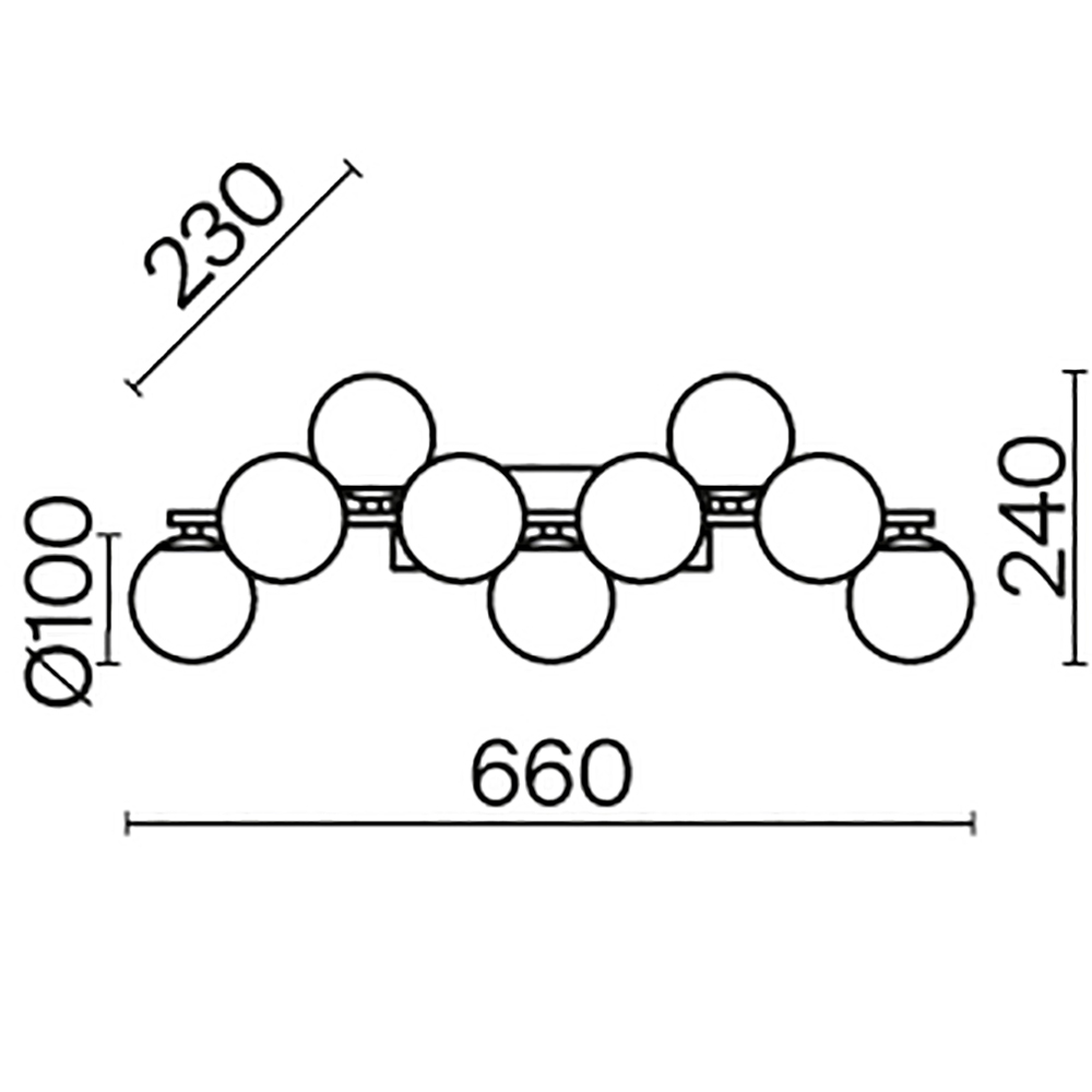 Дополнительная картинка Настенный светильник (бра) Maytoni MOD547WL-09BS
