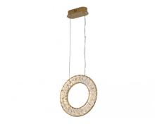 newport 8240 8240/300 gold new , подвесной светильник, gold сlear crystal d30*h250 см led strip 19w 3100k 2090lm, доставка по Казахстану 