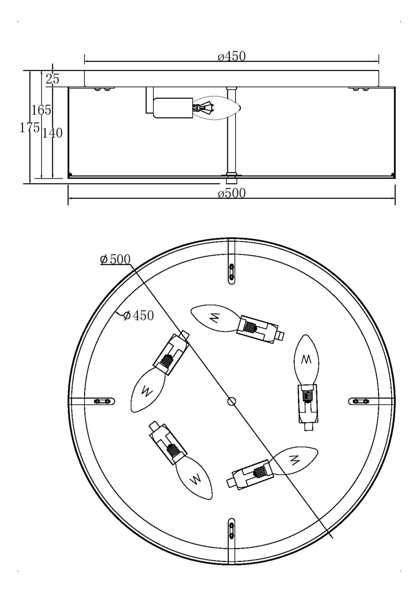 Дополнительная картинка Потолочный светильник Maytoni MOD096CL-05CH