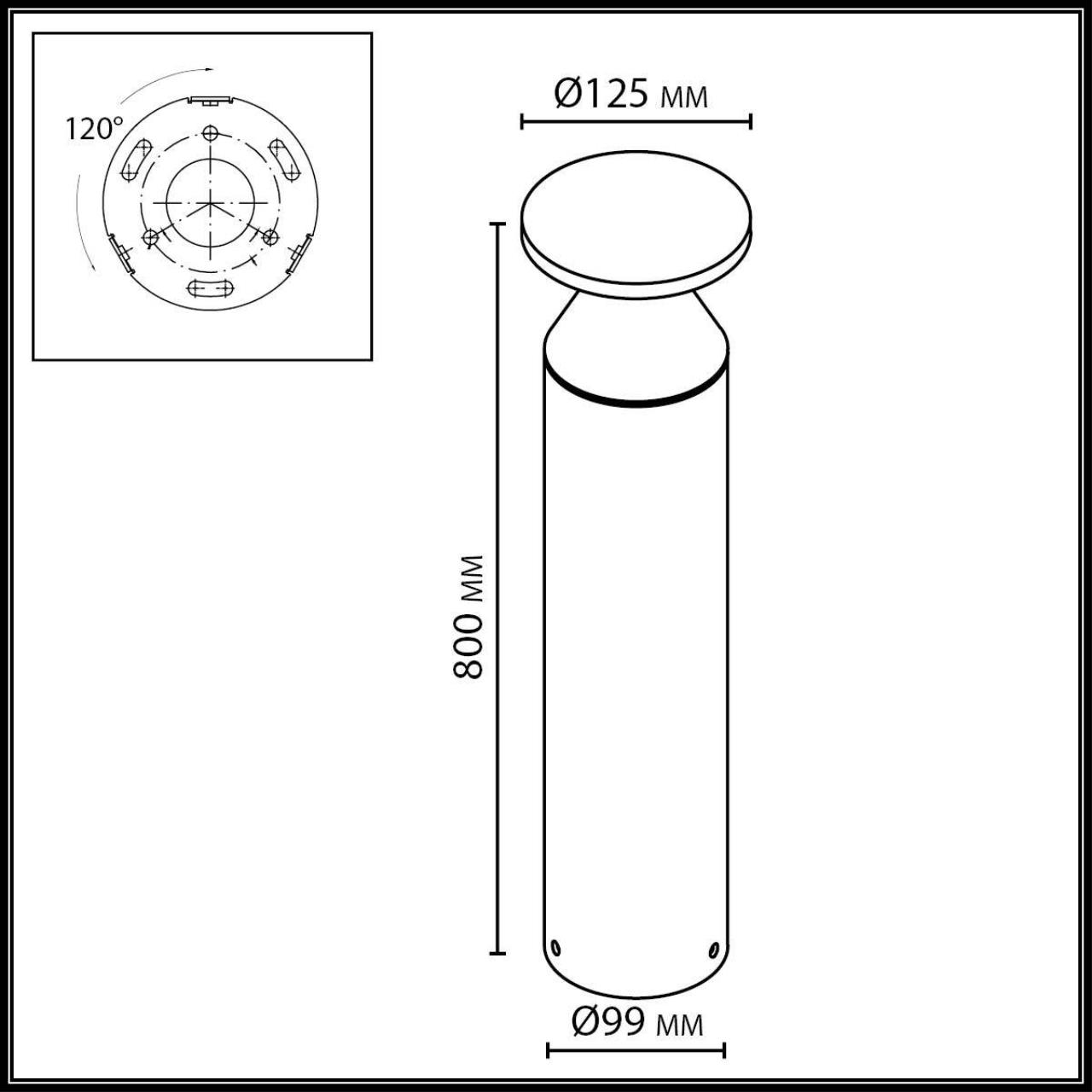 Картинка 7119/12GLA Odeon Light  Ландшафтный светильник COIL