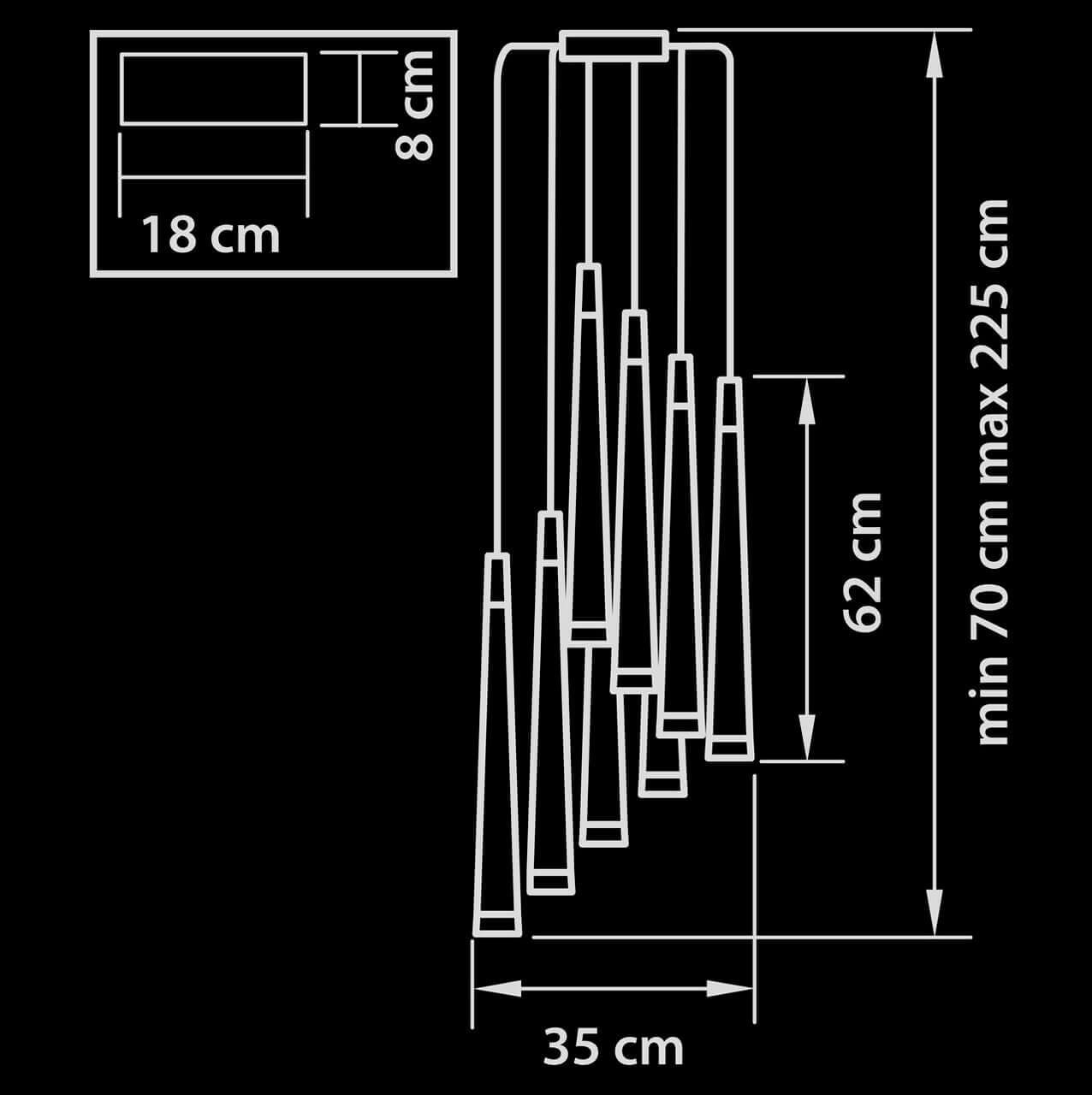 Картинка Каскадная люстра Lightstar Punto 807083
