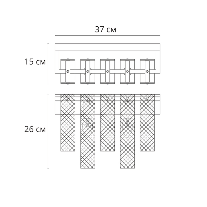Картинка Настенный светильник Arte Lamp DENEBOLA A4074AP-2CC