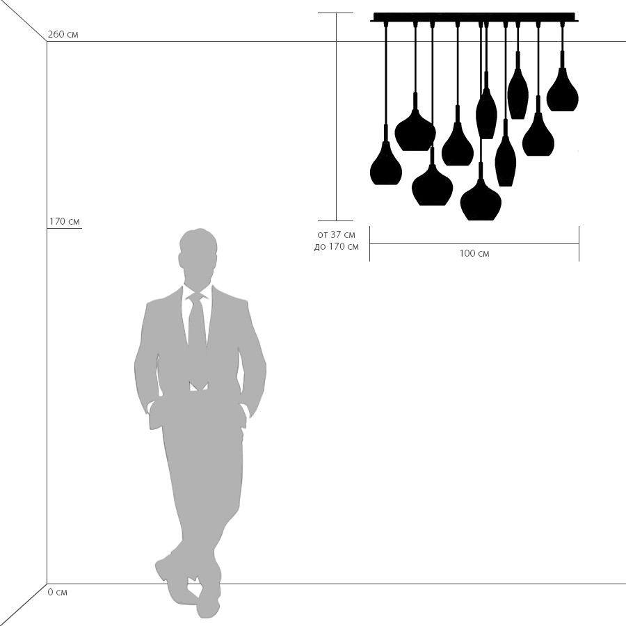 Дополнительная картинка Подвесная люстра Lightstar Pentola 803120
