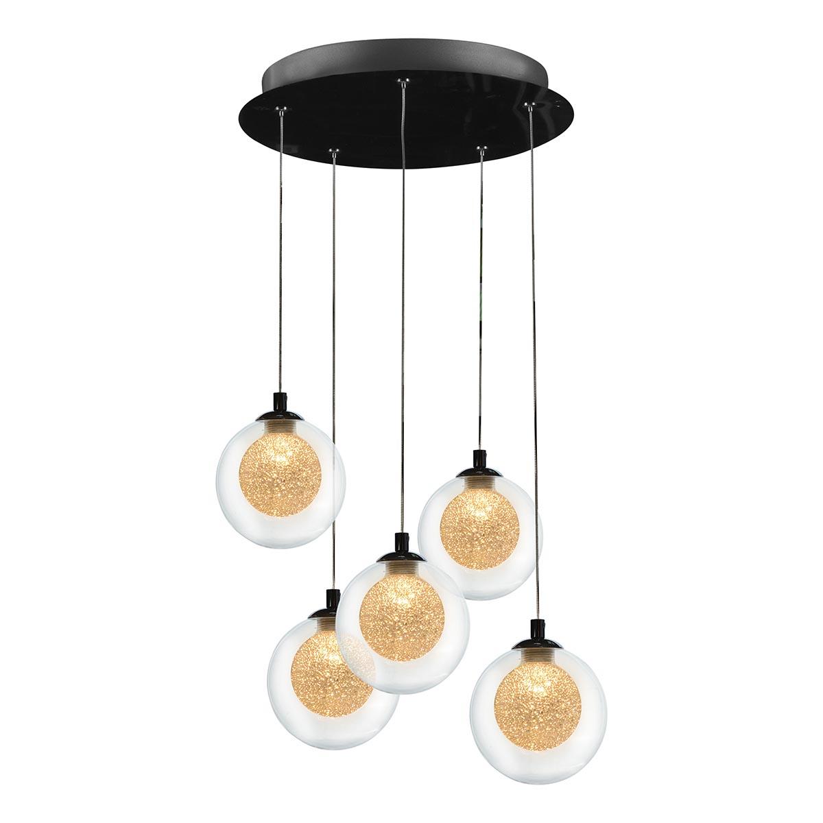 Картинка Подвесная светодиодная люстра iLedex Oblivion C4457-5R CR