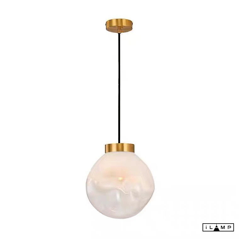 подвесной светильник ilamp pear 8648p/l gold&white, доставка по Казахстану 