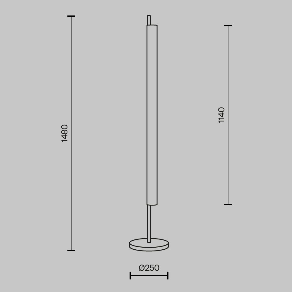 Дополнительная картинка Напольный светильник (торшер) Maytoni MOD258FL-L15BS3K