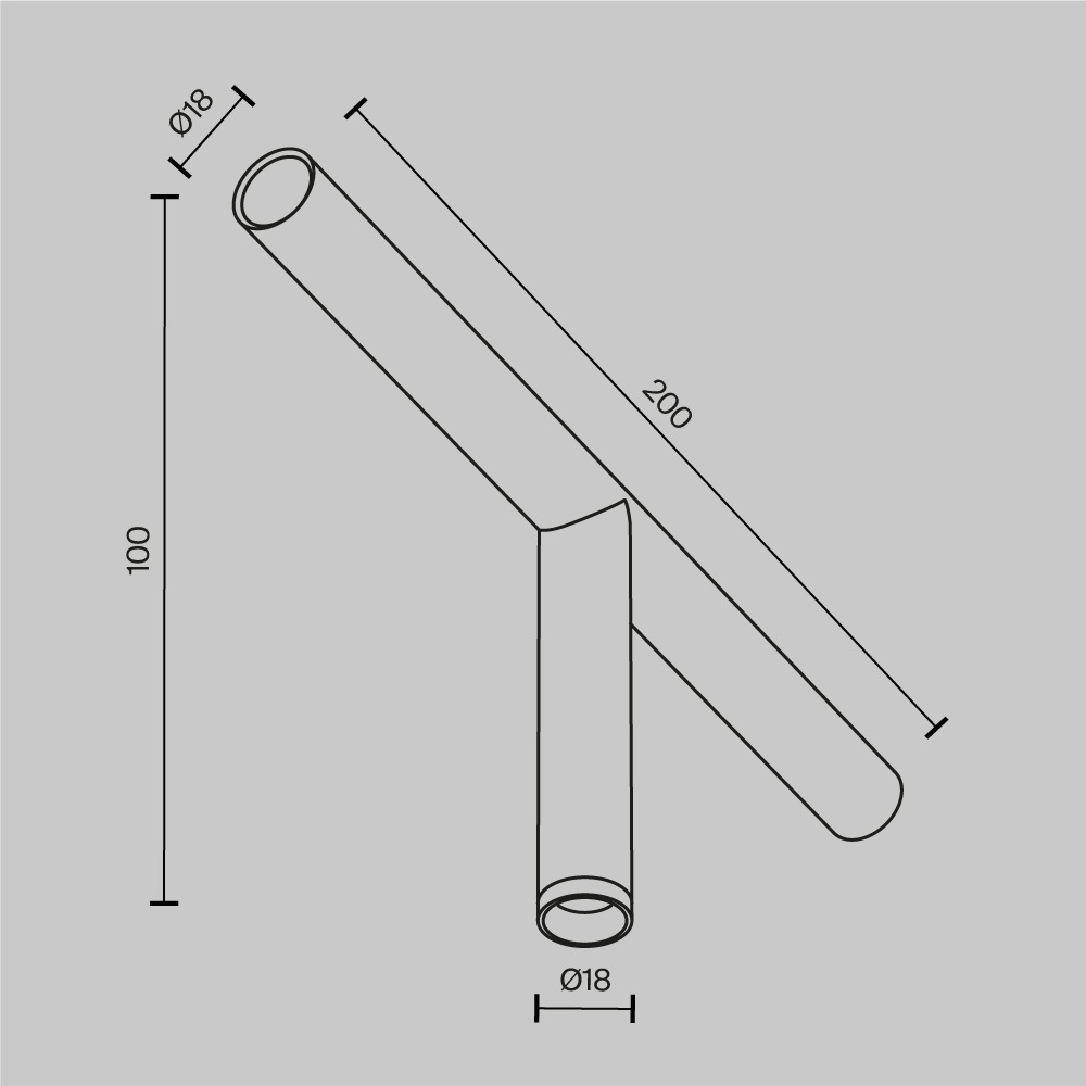 Картинка Светильник Technical C102CL-3W3-6K-B