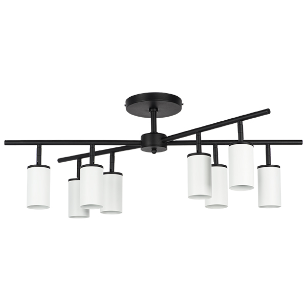 люстры lr728368 люстра rullo 8х50w gu10 черный - белый  571728 - 214436-8, доставка по Казахстану 