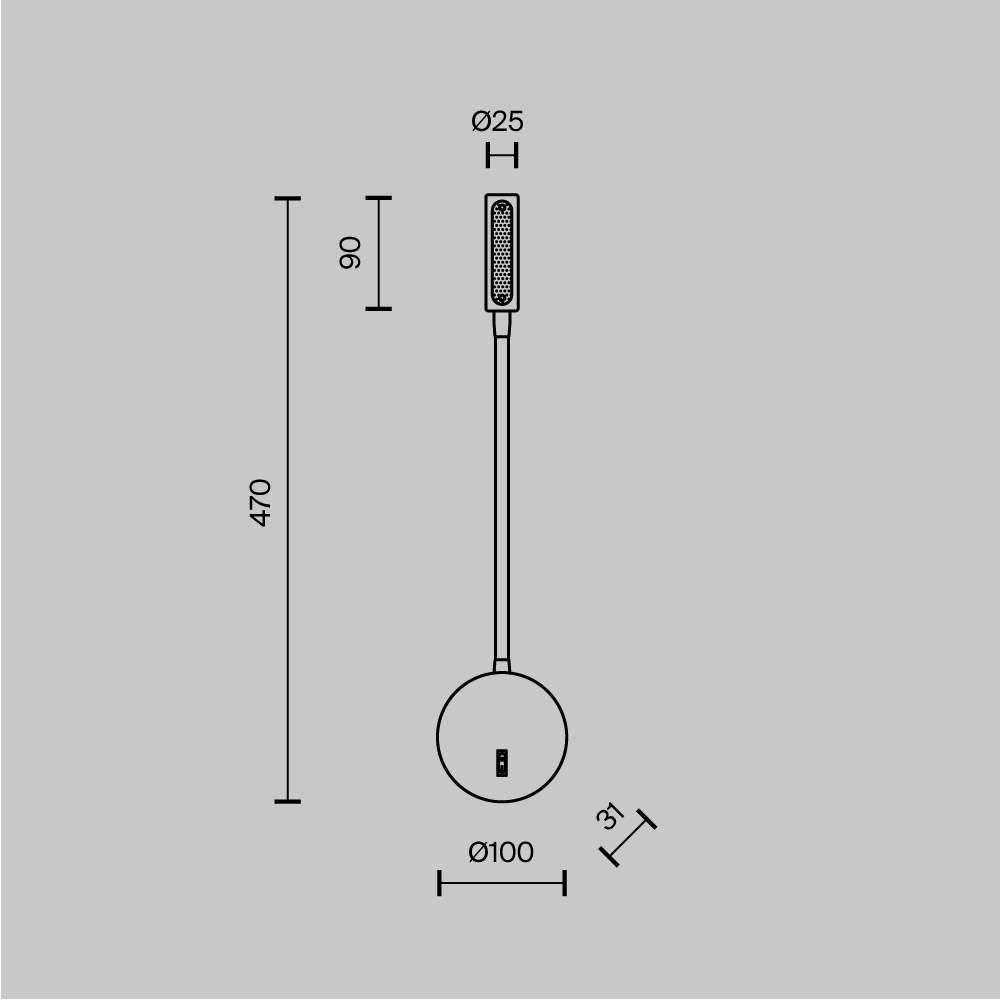 Дополнительная картинка Бра Maytoni Stem C035WL-L3B3K