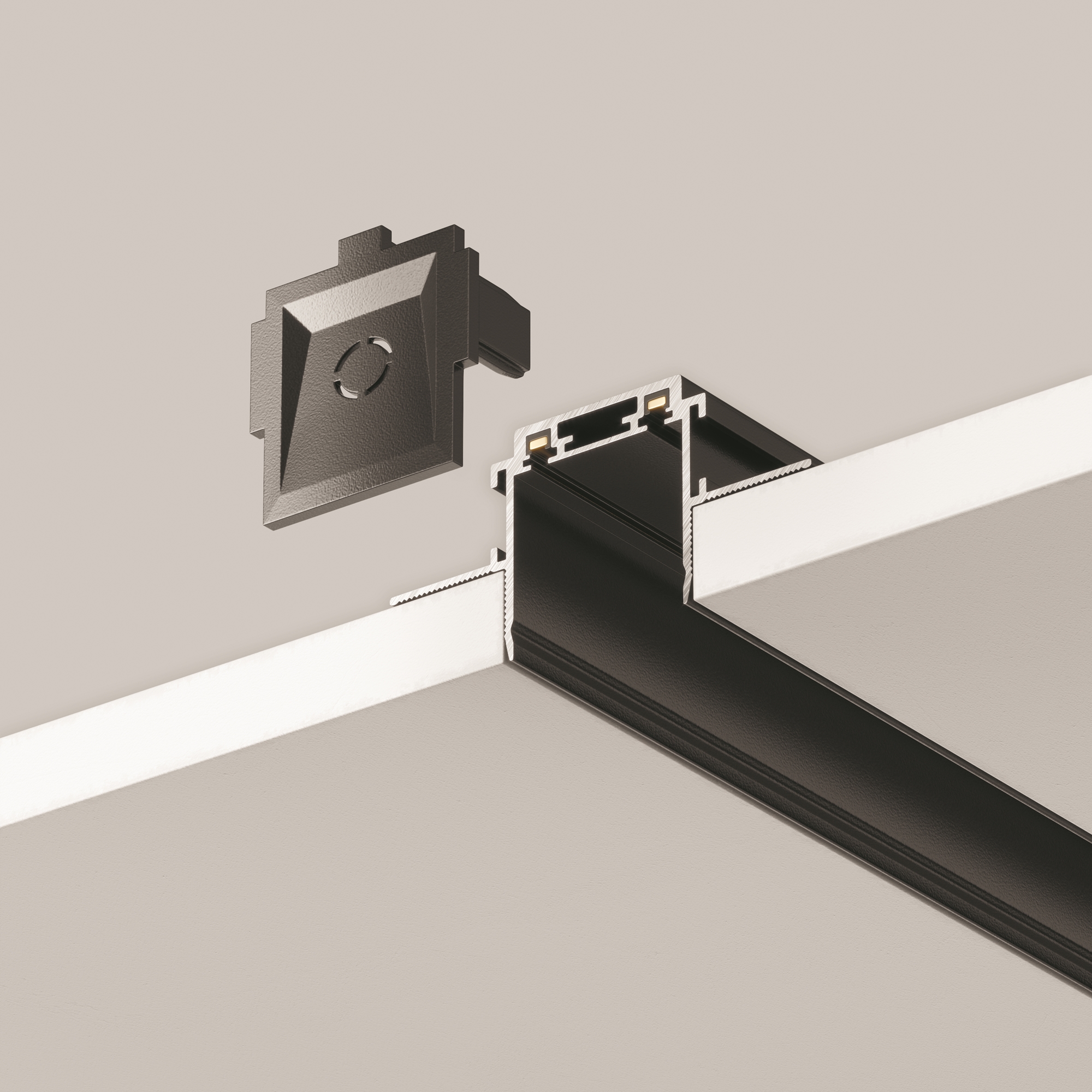 Дополнительная картинка Шинопровод встраиваемый Technical TRA084MP-12B