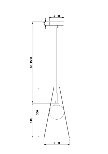 Дополнительная картинка Подвесной светильник Freya FR5389PL-01BS