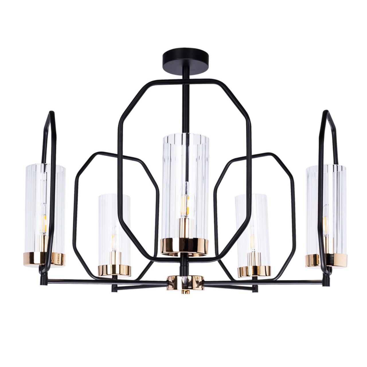 купить Подвесная люстра Arte Lamp Celaeno A7004PL-5BK в Алматы, svet.kz, доставка по Казахстану 