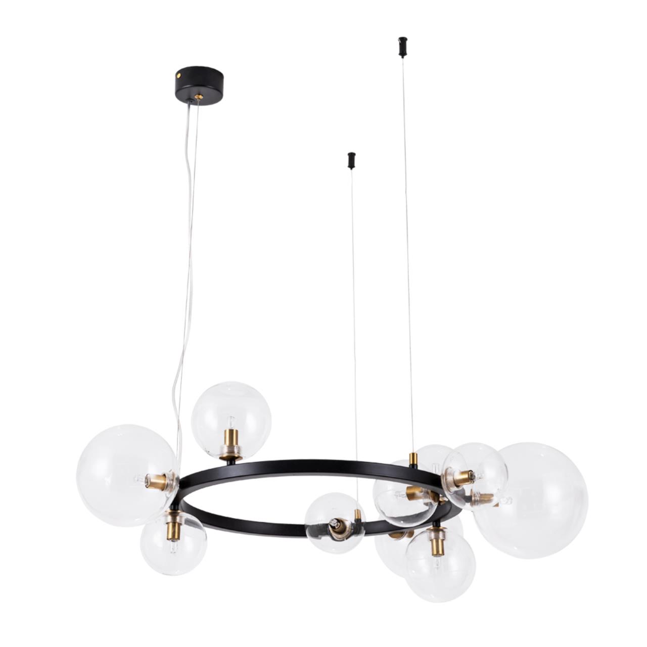 люстры светильник подвесной arte lamp vincent a7790sp-10bk, доставка по Казахстану 