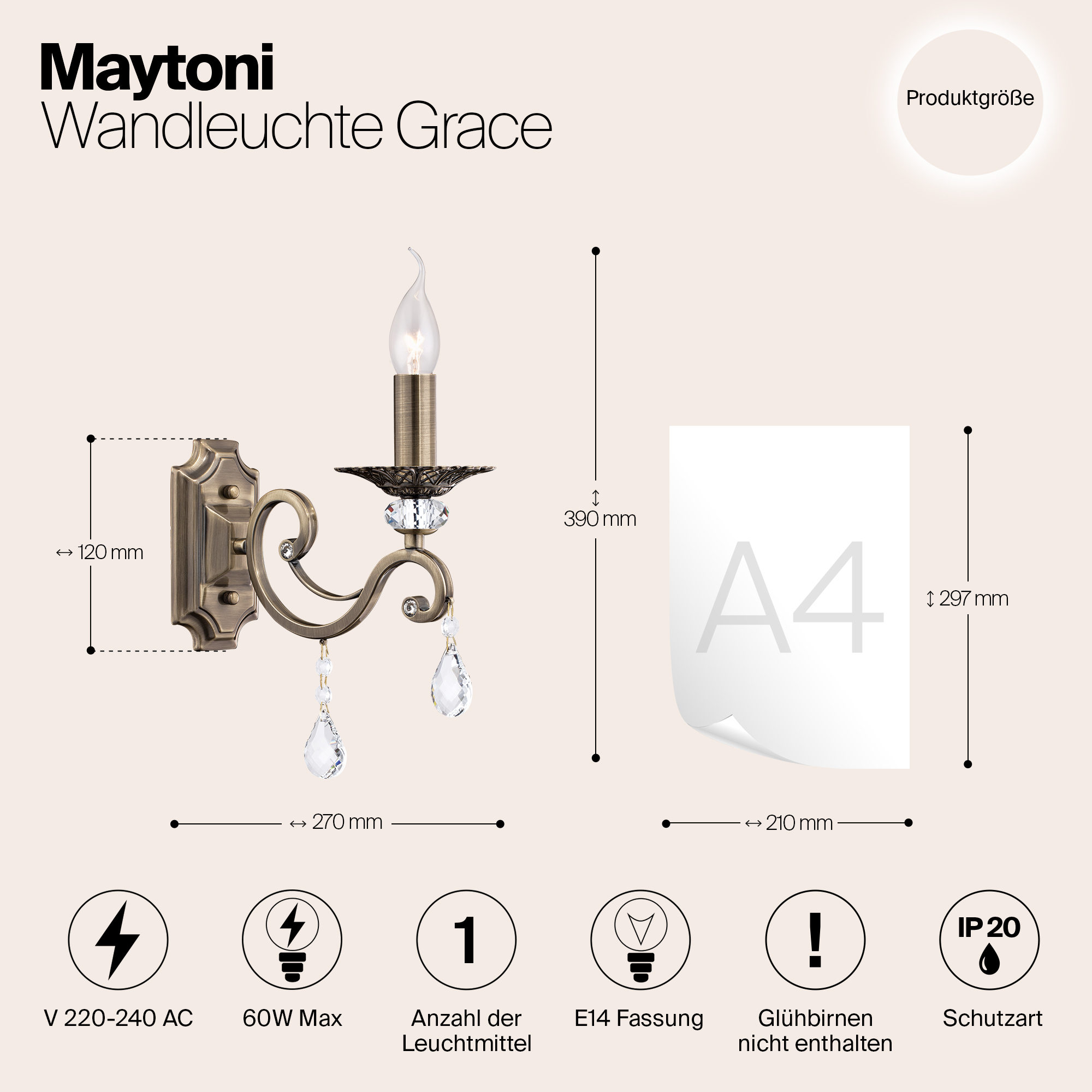 Дополнительная картинка Бра Maytoni Grace RC247-WL-01-R