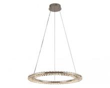 newport 8240 8241/600 chrome , подвесной светильник, chrome сlear crystal d60*h3,3/250 см led strip 45w 3100k 4950lm, доставка по Казахстану 