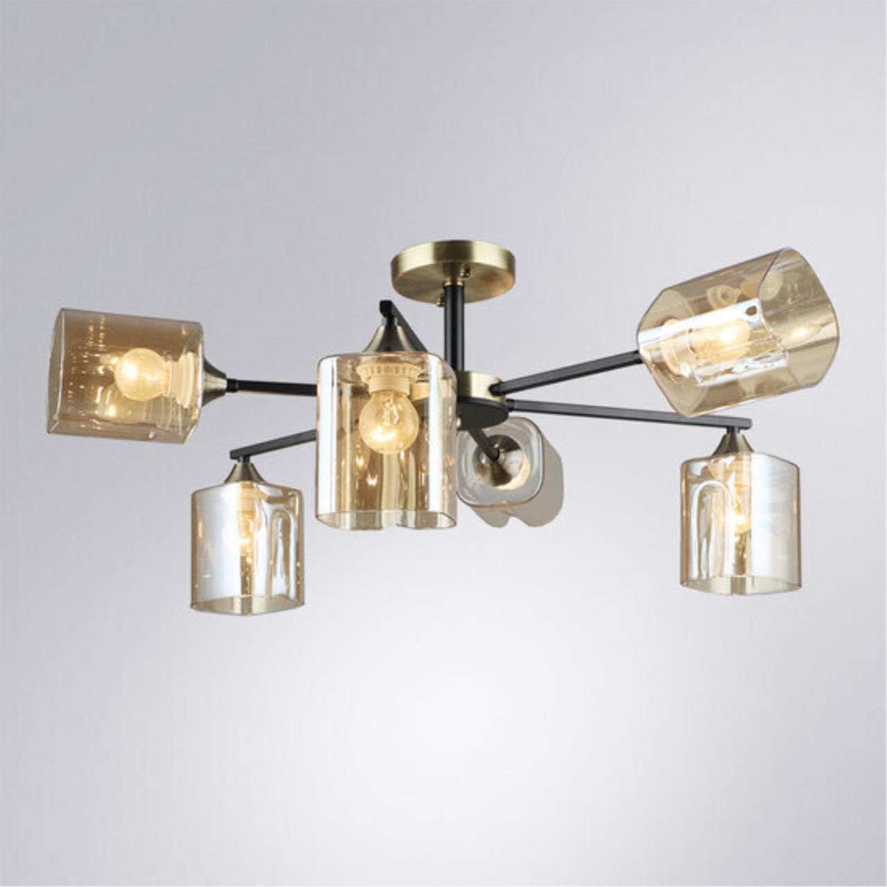 Дополнительная картинка Потолочная люстра Arte Lamp MERCI A4185PL-6BK