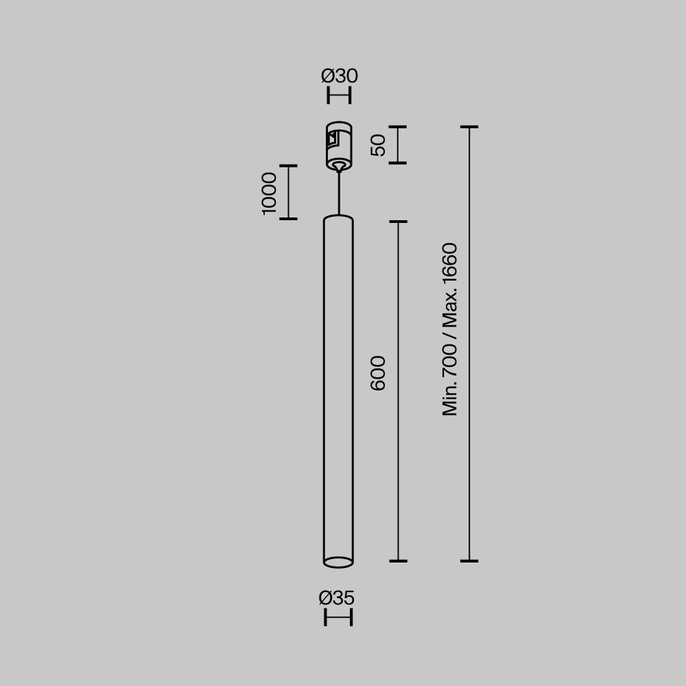 Дополнительная картинка Трековый светильник Technical TR156-1-5W3K-B
