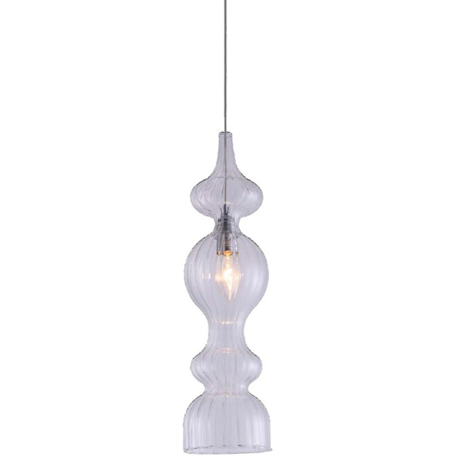 Картинка Светильник подвесной Crystal Lux IRIS SP1 A TRANSPARENT Crystal Lux 2072/201