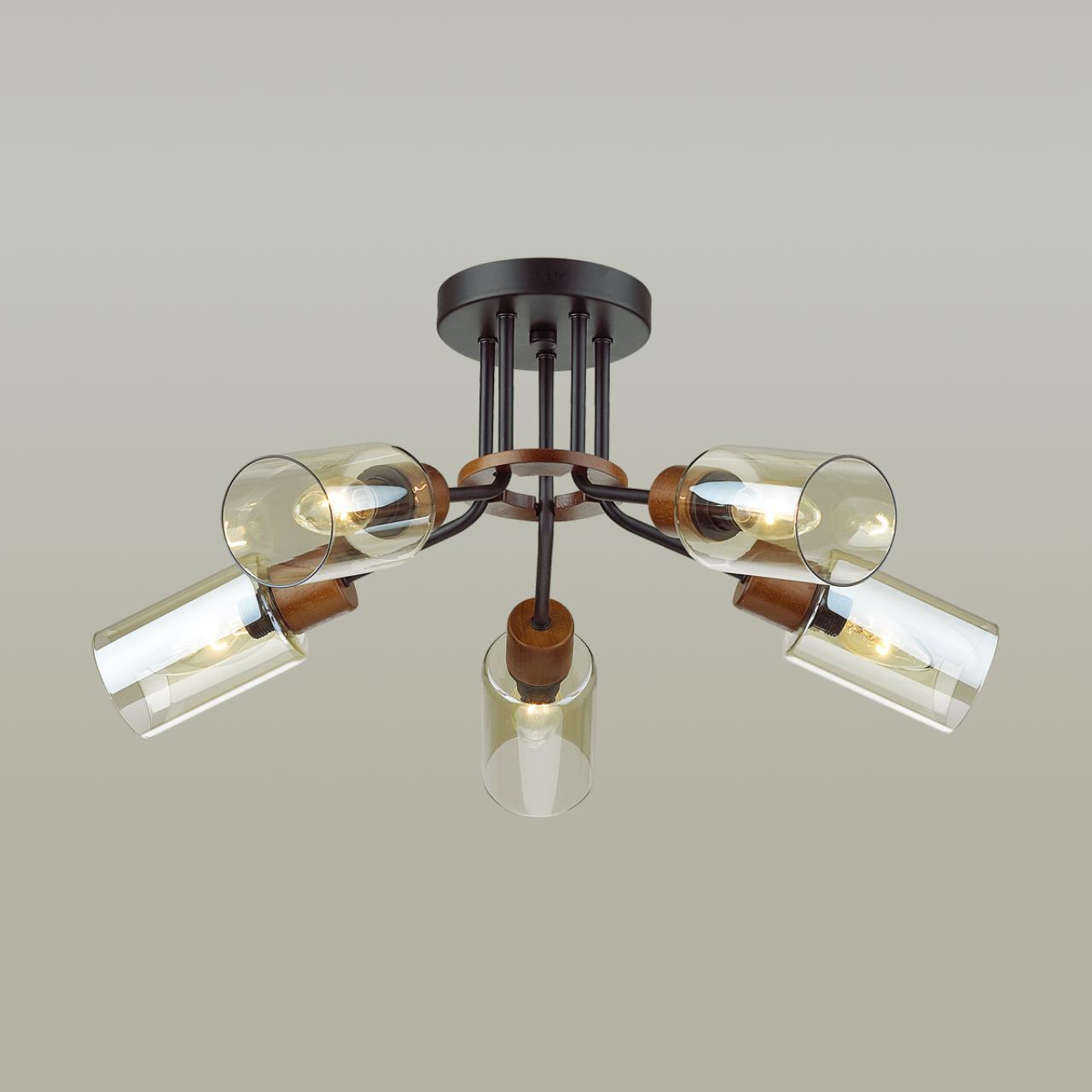 Картинка Потолочная люстра Lumion County Fern 4492/5C