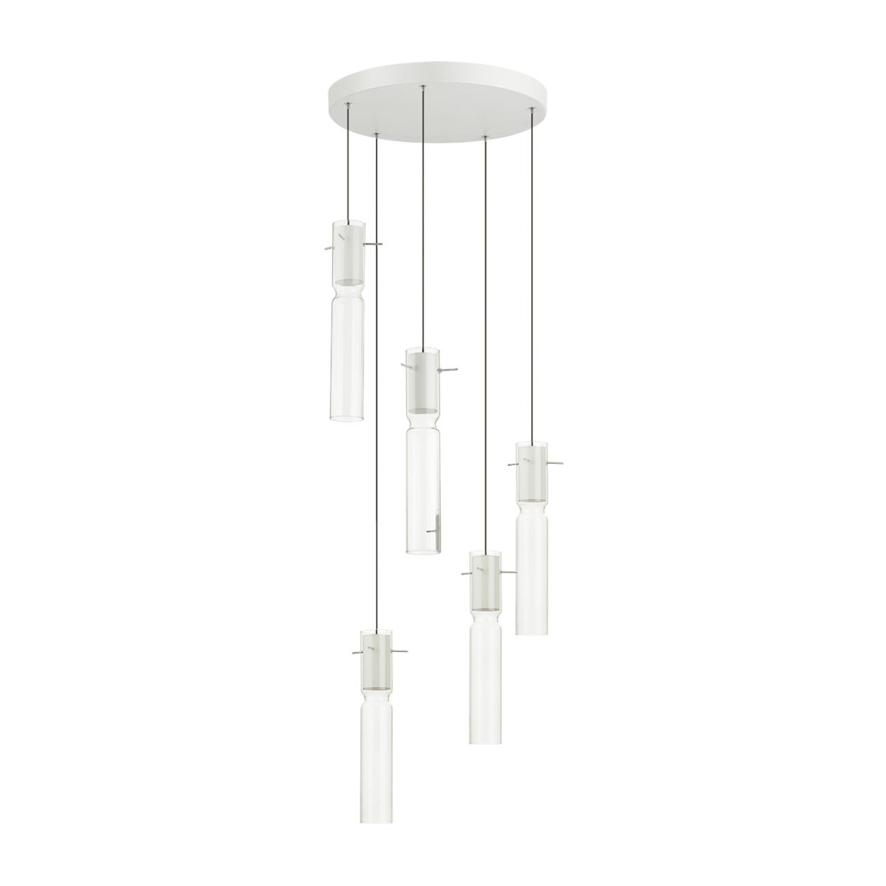 люстры 5058/25lb pendant odl24 325 подвесной светильник led 5*5w 3000k scrow, доставка по Казахстану 
