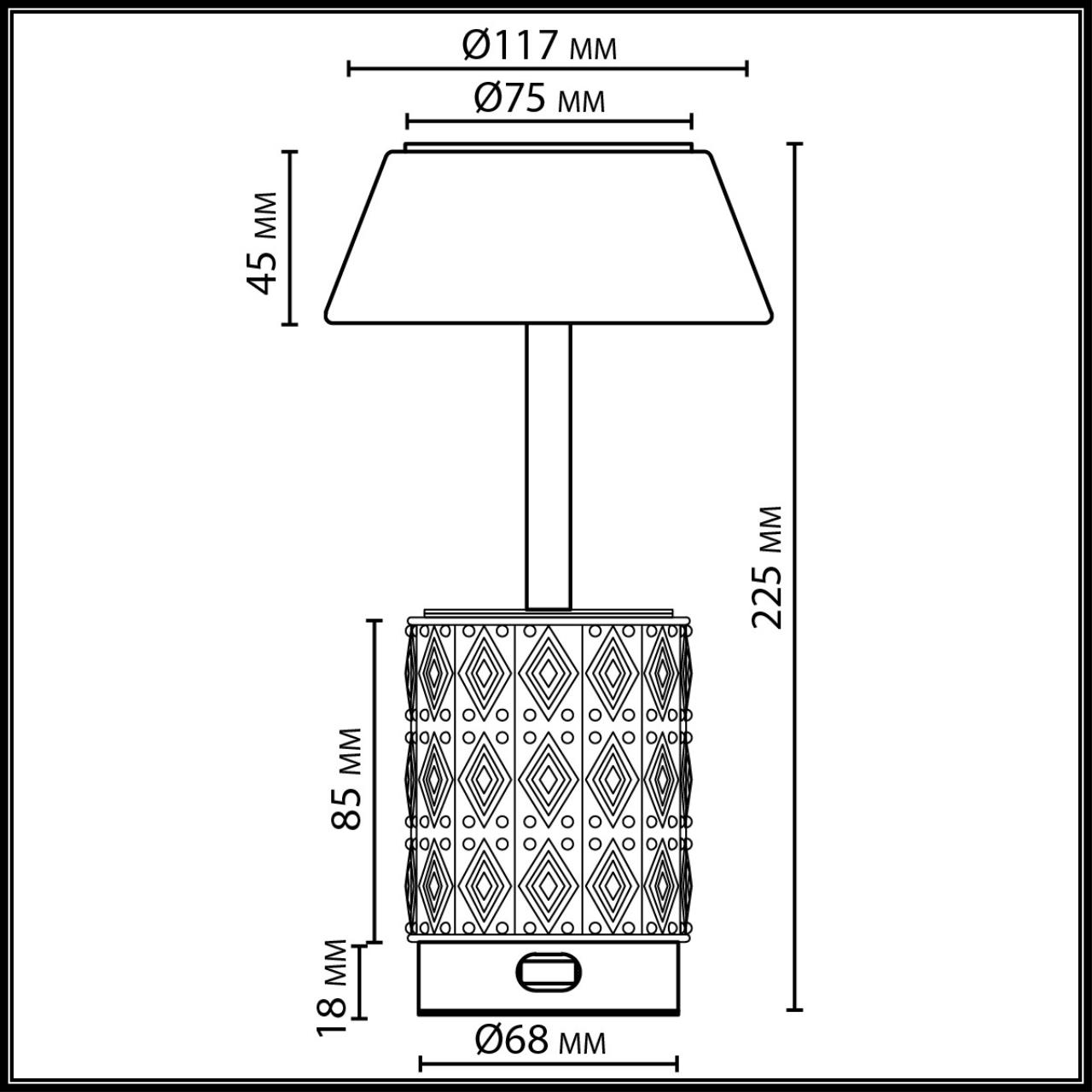 Картинка 5454/6TL Odeon Light Настольная лампа беспроводная LULU