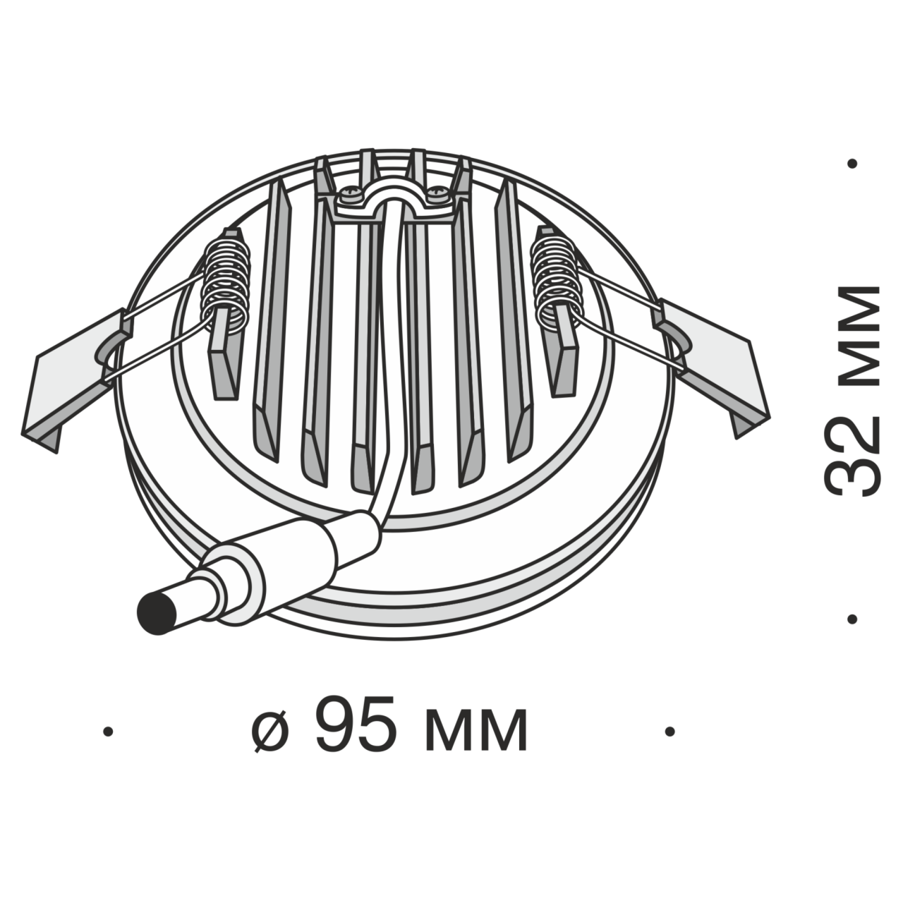 Дополнительная картинка Встраиваемый светильник Maytoni Phanton DL2001-L12W4K